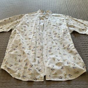 🐠  Vintage COLUMBIA Short Sleeved Button Down Shirt